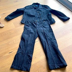 Escada sport pin stripe suit Black. Size 42